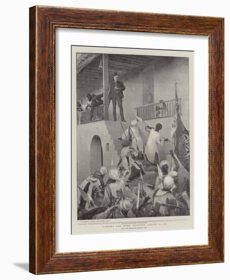 Gordon's Last Stand, Khartoum, 26 January 1885-George William Joy-Framed Giclee Print