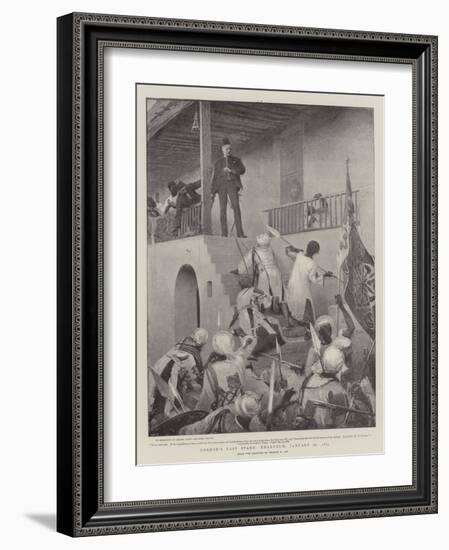 Gordon's Last Stand, Khartoum, 26 January 1885-George William Joy-Framed Giclee Print