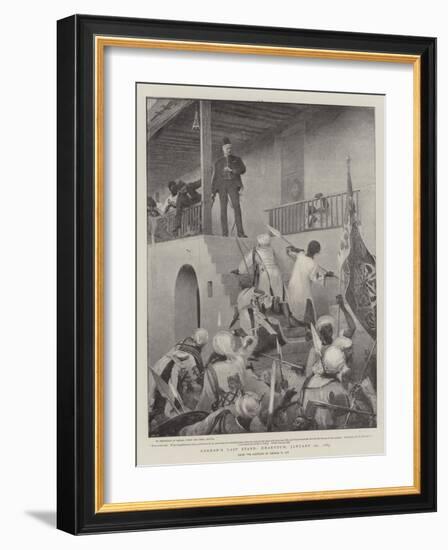 Gordon's Last Stand, Khartoum, 26 January 1885-George William Joy-Framed Giclee Print