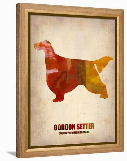 Gordon Setter Poster 1-NaxArt-Framed Stretched Canvas