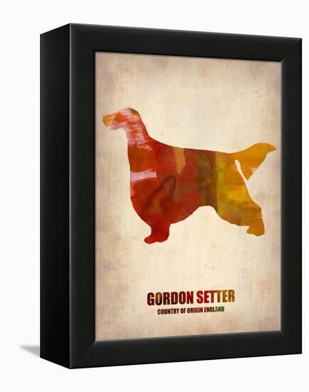 Gordon Setter Poster 1-NaxArt-Framed Stretched Canvas