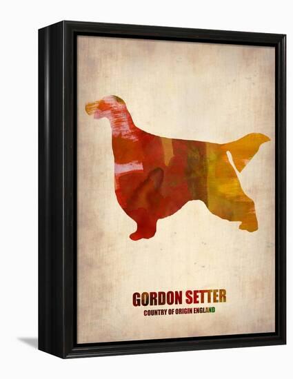 Gordon Setter Poster 1-NaxArt-Framed Stretched Canvas