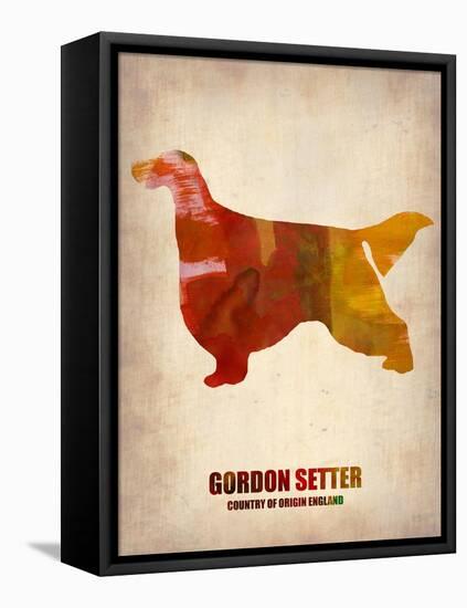 Gordon Setter Poster 1-NaxArt-Framed Stretched Canvas