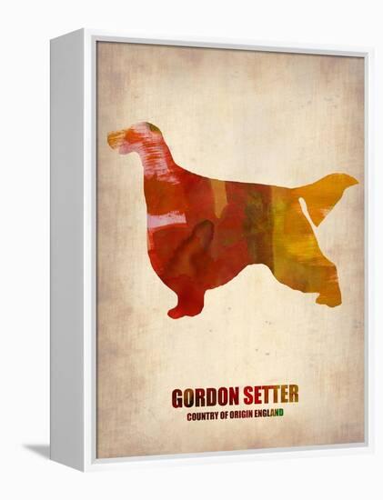 Gordon Setter Poster 1-NaxArt-Framed Stretched Canvas