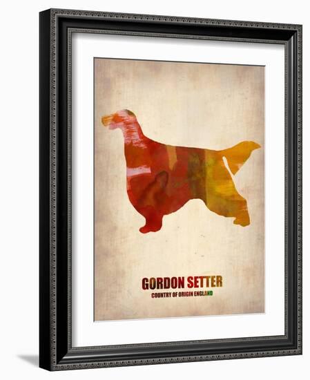 Gordon Setter Poster 1-NaxArt-Framed Art Print