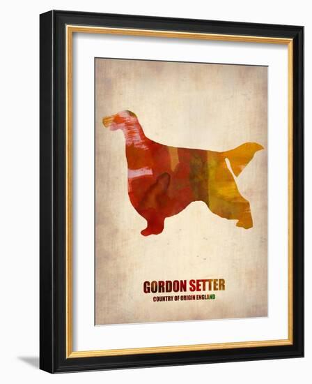 Gordon Setter Poster 1-NaxArt-Framed Art Print