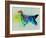 Gordon Setter Watercolor-NaxArt-Framed Art Print