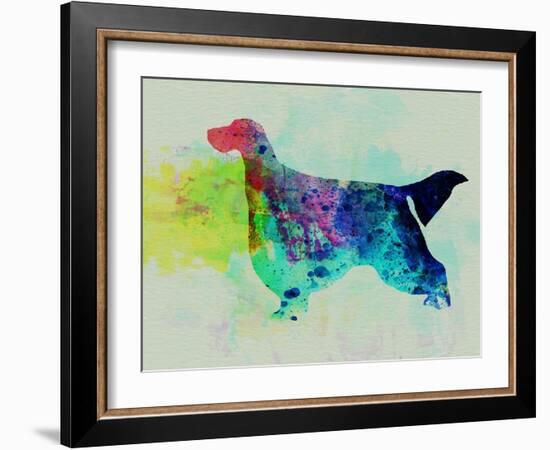 Gordon Setter Watercolor-NaxArt-Framed Art Print