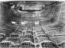 Network of Metal Rods Woven Together Inside Stern at Great Northern Concrete Shipbuilding Co-Gordon Stuart-Framed Premium Photographic Print