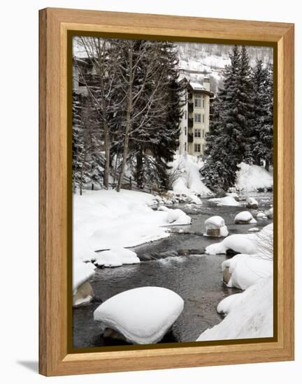 Gore Creek, Vail Ski Resort, Rocky Mountains, Colorado, United States of America, North America-Richard Cummins-Framed Premier Image Canvas