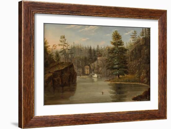 Gorge of the St. Croix, 1847-Henry Lewis-Framed Giclee Print