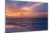 Gorgeous Sunset over Ocean, Panorama of Tropical Island, Maldives-Maryna Patzen-Mounted Photographic Print