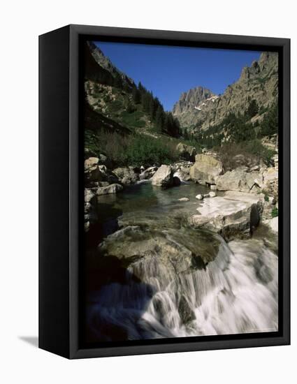 Gorges De La Restonica, Bergeries De Grotelle, Corsica, France, Europe-Yadid Levy-Framed Premier Image Canvas