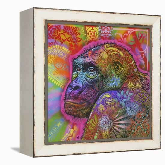 Gorilla, Monkeys, Chimp, Pop Art, Animals, Looking over your shoulder, Stencils, Colorful-Russo Dean-Framed Premier Image Canvas