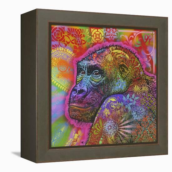 Gorilla, Monkeys, Chimp, Pop Art, Animals, Looking over your shoulder, Stencils, Colorful-Russo Dean-Framed Premier Image Canvas