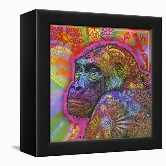 Gorilla, Monkeys, Chimp, Pop Art, Animals, Looking over your shoulder, Stencils, Colorful-Russo Dean-Framed Premier Image Canvas