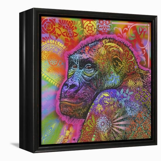 Gorilla, Monkeys, Chimp, Pop Art, Animals, Looking over your shoulder, Stencils, Colorful-Russo Dean-Framed Premier Image Canvas