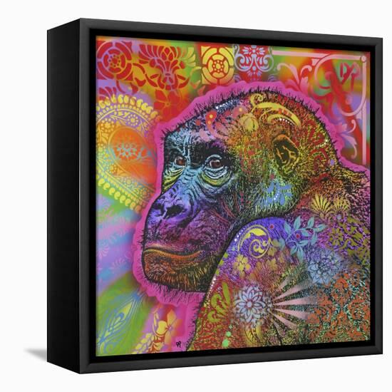 Gorilla, Monkeys, Chimp, Pop Art, Animals, Looking over your shoulder, Stencils, Colorful-Russo Dean-Framed Premier Image Canvas