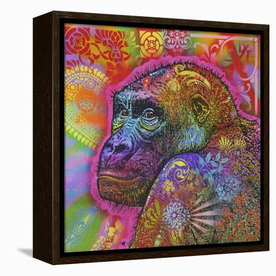 Gorilla, Monkeys, Chimp, Pop Art, Animals, Looking over your shoulder, Stencils, Colorful-Russo Dean-Framed Premier Image Canvas