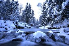 Winter Mountain River- Beskid Mountains, Poland-Gorilla-Photographic Print