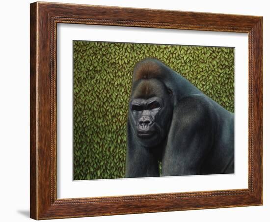 Gorilla with a Hedge-James W. Johnson-Framed Giclee Print