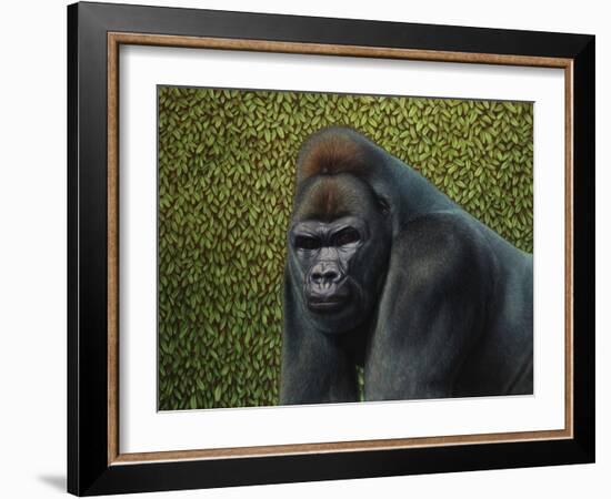 Gorilla with a Hedge-James W. Johnson-Framed Giclee Print