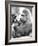 Gorilla with Flowers-Associated Newspapers-Framed Photo