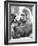 Gorilla with Flowers-Associated Newspapers-Framed Photo