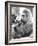 Gorilla with Flowers-Associated Newspapers-Framed Photo