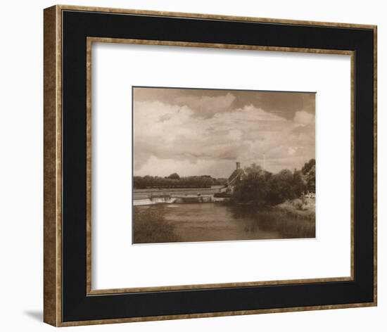 'Goring Lock', c1927, (1927)-Reginald Belfield-Framed Photographic Print