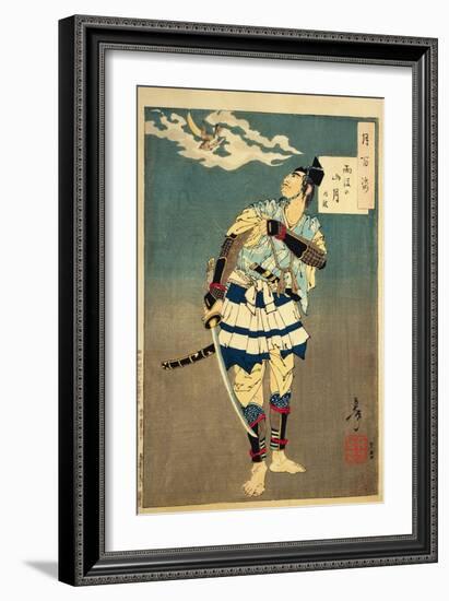 Goro Tokimune, One of the Soga Brothers, 1885-Tsukioka Kinzaburo Yoshitoshi-Framed Giclee Print