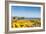 Gorse covered cliffs along Cornish coastline, westernmost part of British Isles, Cornwall, England-Alex Treadway-Framed Photographic Print