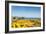 Gorse covered cliffs along Cornish coastline, westernmost part of British Isles, Cornwall, England-Alex Treadway-Framed Photographic Print