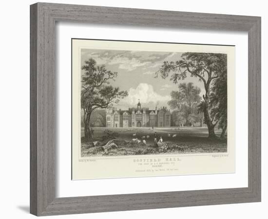 Gosfield Hall, the Seat of E G Barnard, Esquire, Essex-William Henry Bartlett-Framed Giclee Print