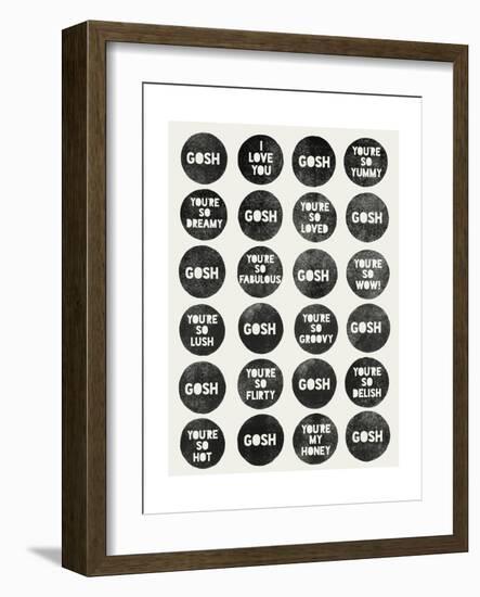 Gosh Quotes-Garima Dhawan-Framed Giclee Print