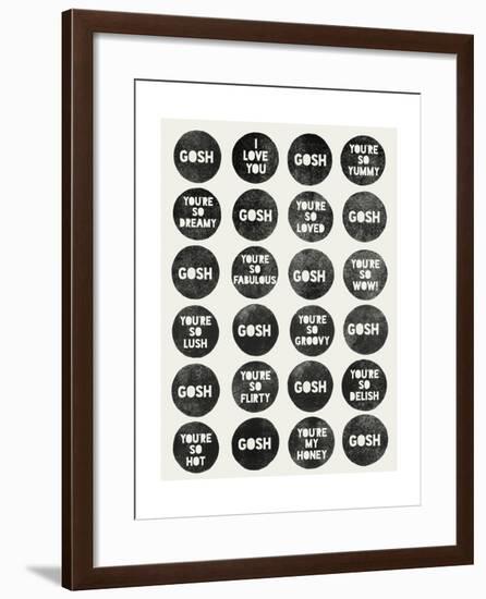 Gosh Quotes-Garima Dhawan-Framed Giclee Print