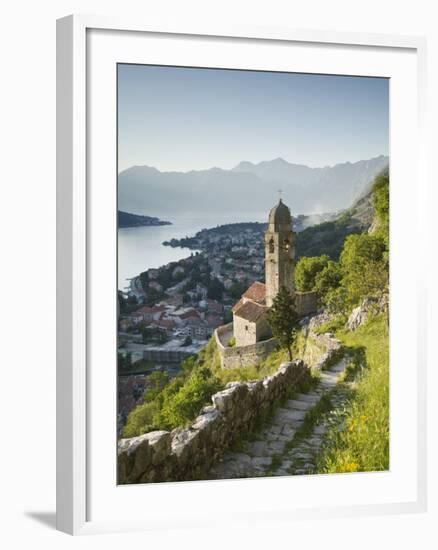 Gospa Od Zdravlja Church, Kotor, Kotor Bay, Montenegro-Walter Bibikow-Framed Photographic Print