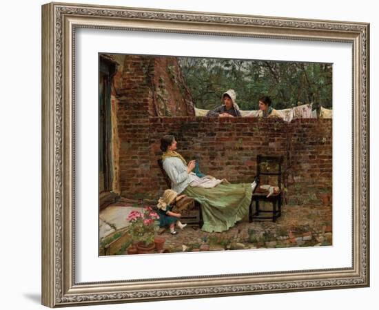 Gossip, C. 1885-John William Waterhouse-Framed Giclee Print