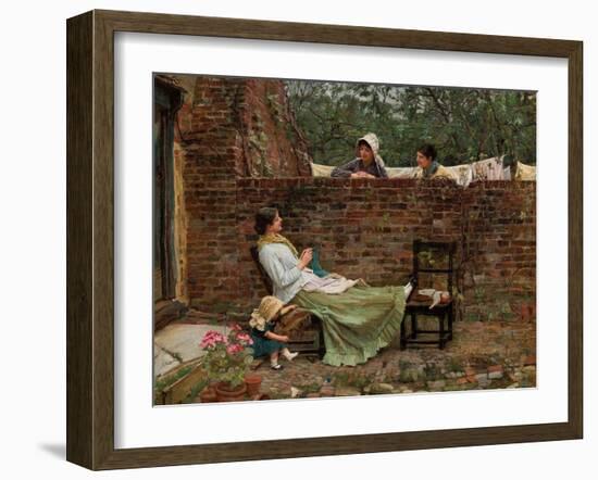 Gossip, C. 1885-John William Waterhouse-Framed Giclee Print