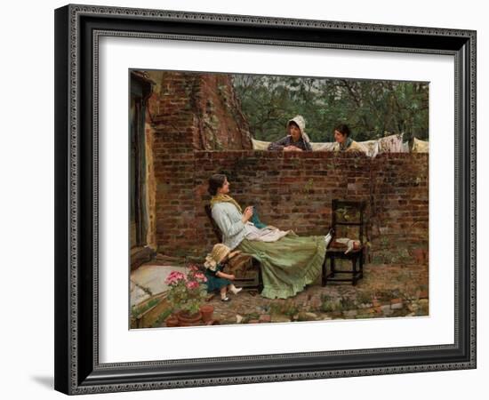 Gossip, C. 1885-John William Waterhouse-Framed Giclee Print