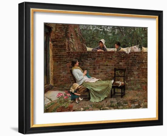 Gossip, C. 1885-John William Waterhouse-Framed Giclee Print