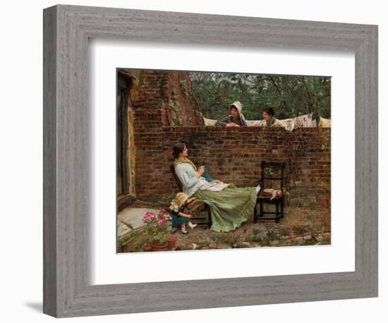 Gossip, C. 1885-John William Waterhouse-Framed Giclee Print