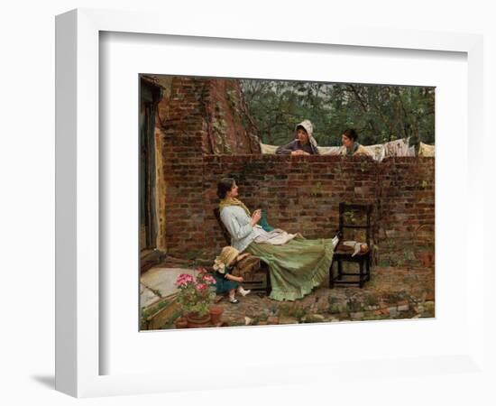 Gossip, C. 1885-John William Waterhouse-Framed Giclee Print