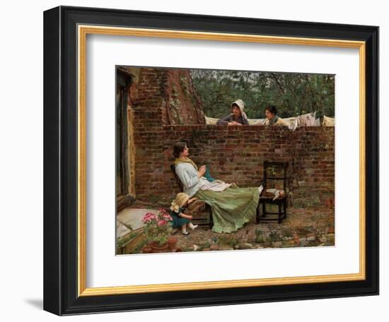 Gossip, C. 1885-John William Waterhouse-Framed Giclee Print