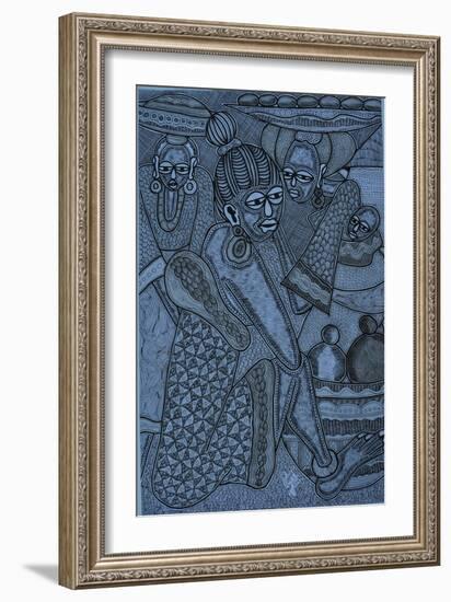 gossip-Muktair Oladoja-Framed Giclee Print