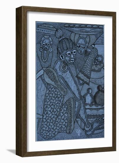 gossip-Muktair Oladoja-Framed Giclee Print