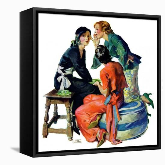 "Gossiping,"December 5, 1931-John LaGatta-Framed Premier Image Canvas