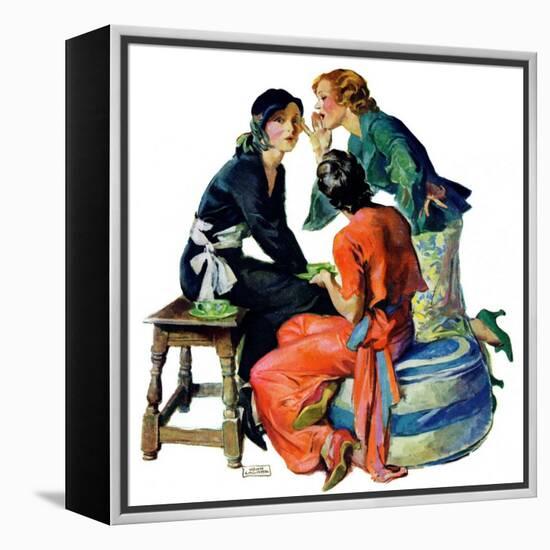 "Gossiping,"December 5, 1931-John LaGatta-Framed Premier Image Canvas