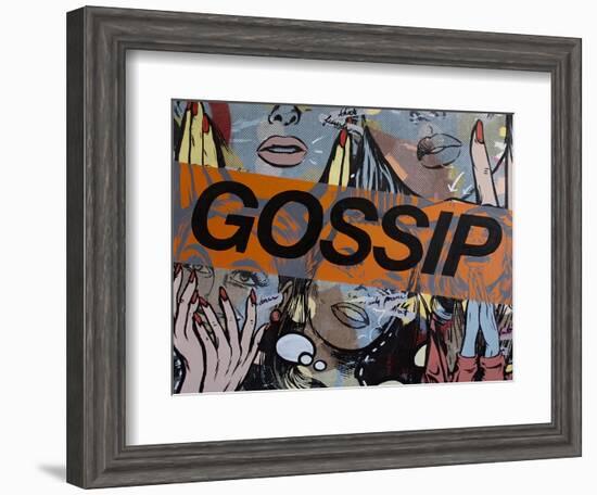 Gossiping-Dan Monteavaro-Framed Giclee Print