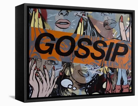 Gossiping-Dan Monteavaro-Framed Premier Image Canvas